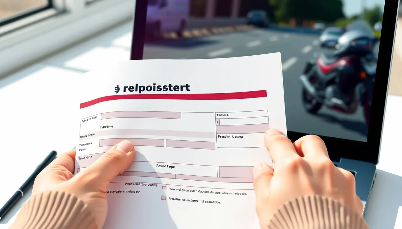 Vodič kontroluje technický preukaz vozidla a porovnáva údaje s poistnou zmluvou