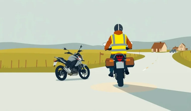 Motorkár kontroluje lekárničku v úložnom priestore pod sedadlom motocykla