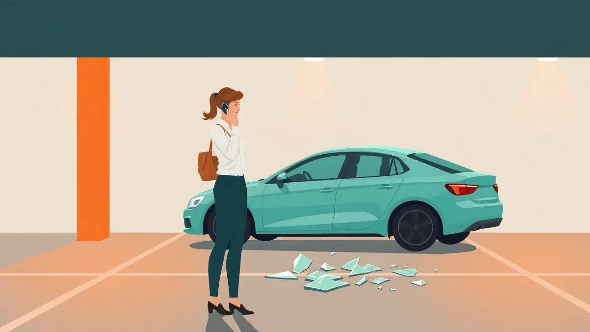 Policajné auto zasahuje pri dopravnej nehode na križovatke