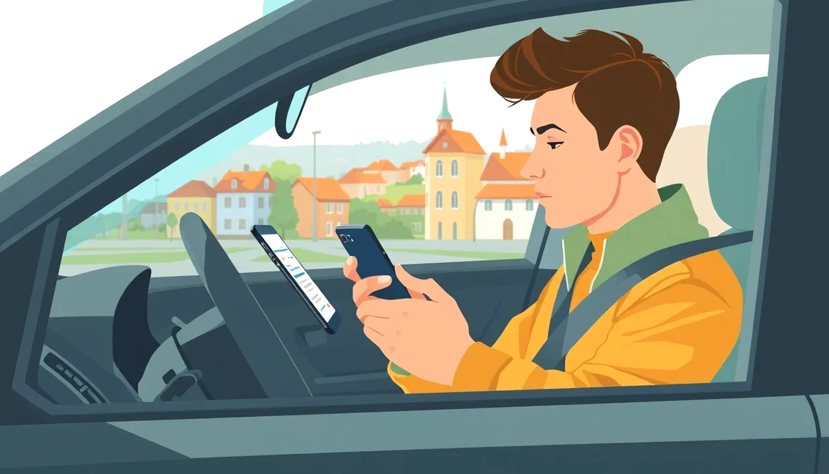 Pohľad na poškodený zámok dverí a rozbité bočné sklo na zaparkovanom aute