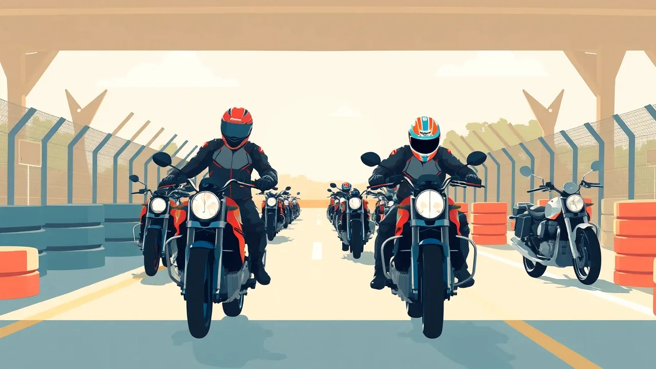 Pohľad na motocykel zaparkovaný v garáži pripravený na zazimovanie