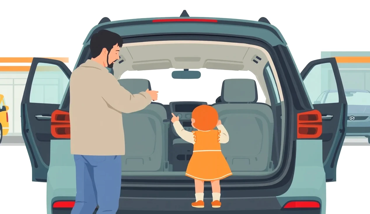 Detailné upevnenie detskej autosedačky na zadnom sedadle automobilu pomocou systému isofix