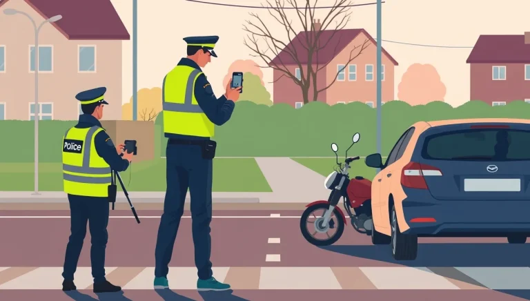 Dopravná nehoda dvoch osobných áut na križovatke s viditeľným poškodením predného nárazníka