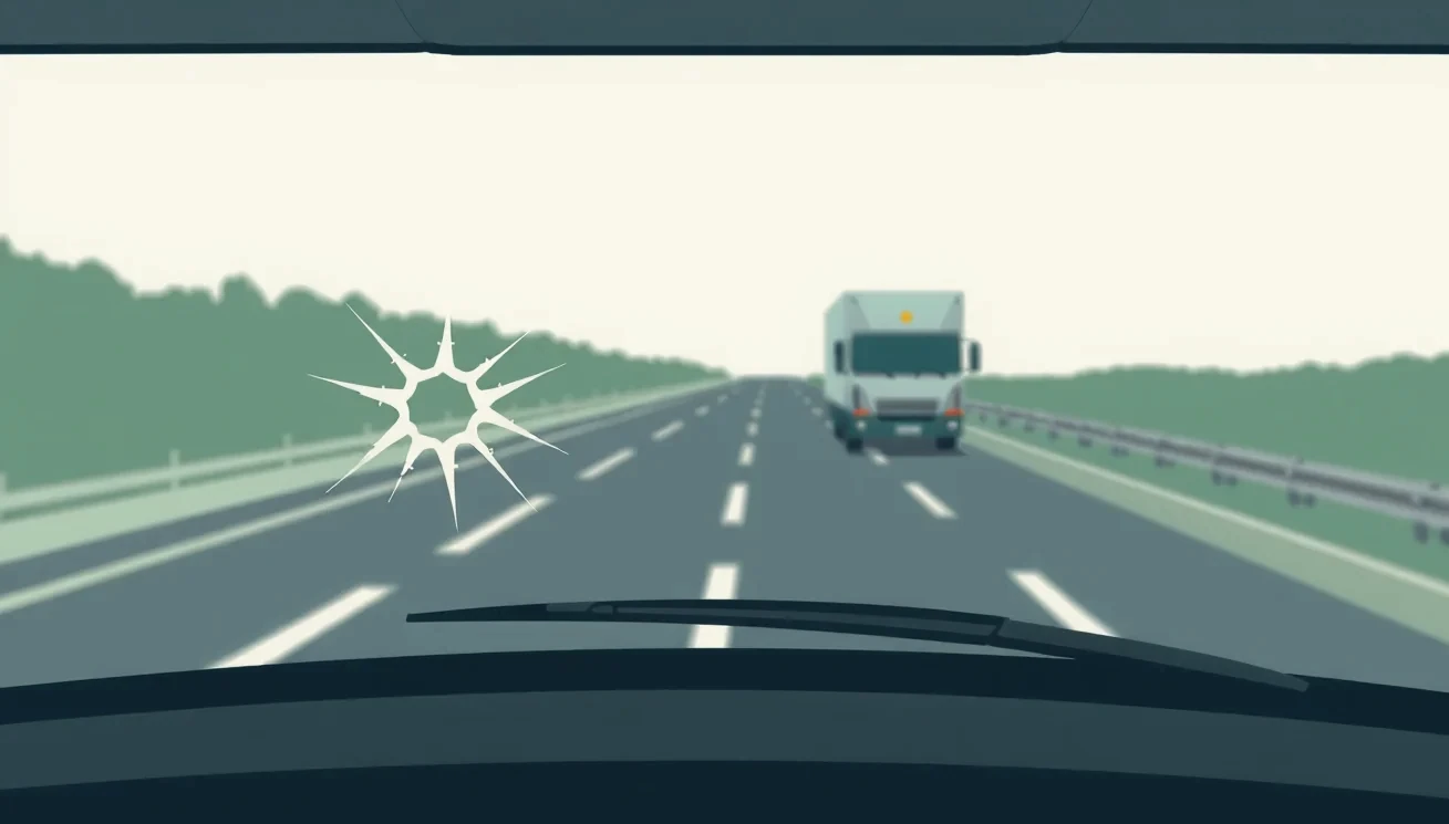 Mechanik kontrolujúci poškodený podvozok vozidla v zahraničnom servise