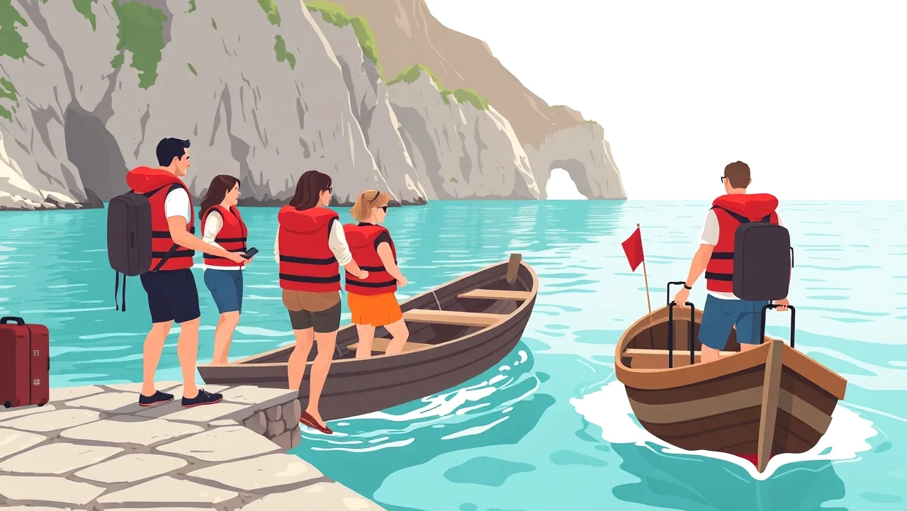 Pohľad na pláž Navagio so strmými vápencovými útesmi a vrakom lode na Zakynthose