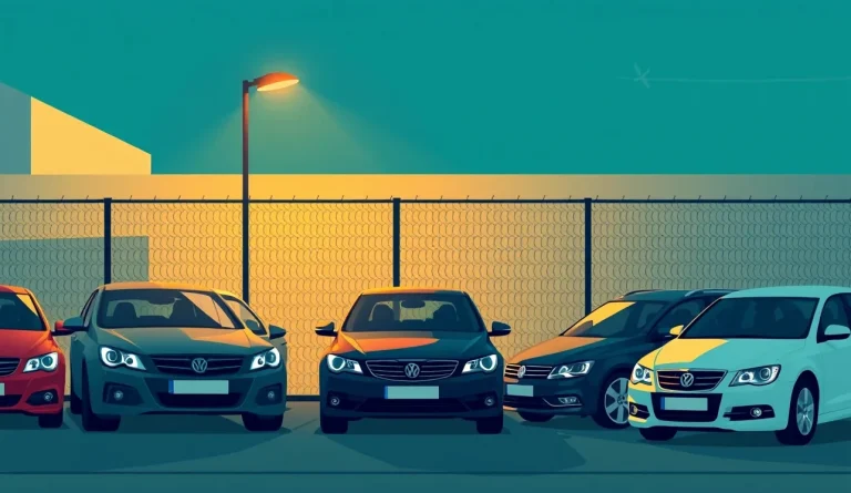 Mechanik v montérkach kontroluje podvozok zdvihnutého vozidla v autoservise