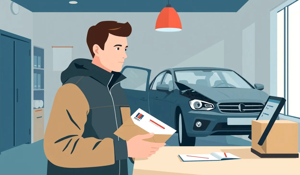 Poškodené auto na krajnici cesty po nočnom strete s lesnou zverou