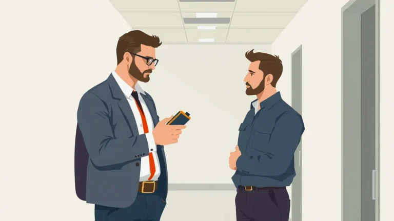 Pracovník vykonáva dychovú skúšku na pracovisku za prítomnosti nadriadeného