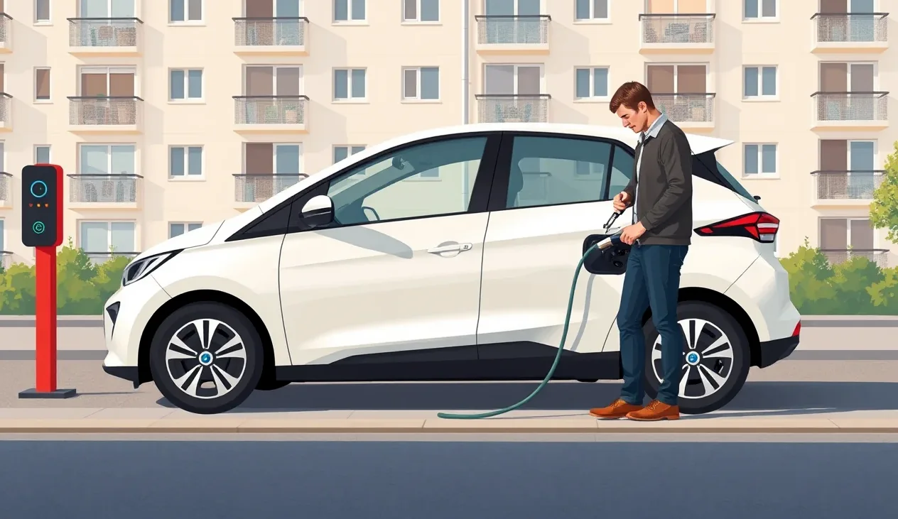 Technik asistenčnej služby nakladá nepojazdný elektromobil na plošinu odťahového vozidla
