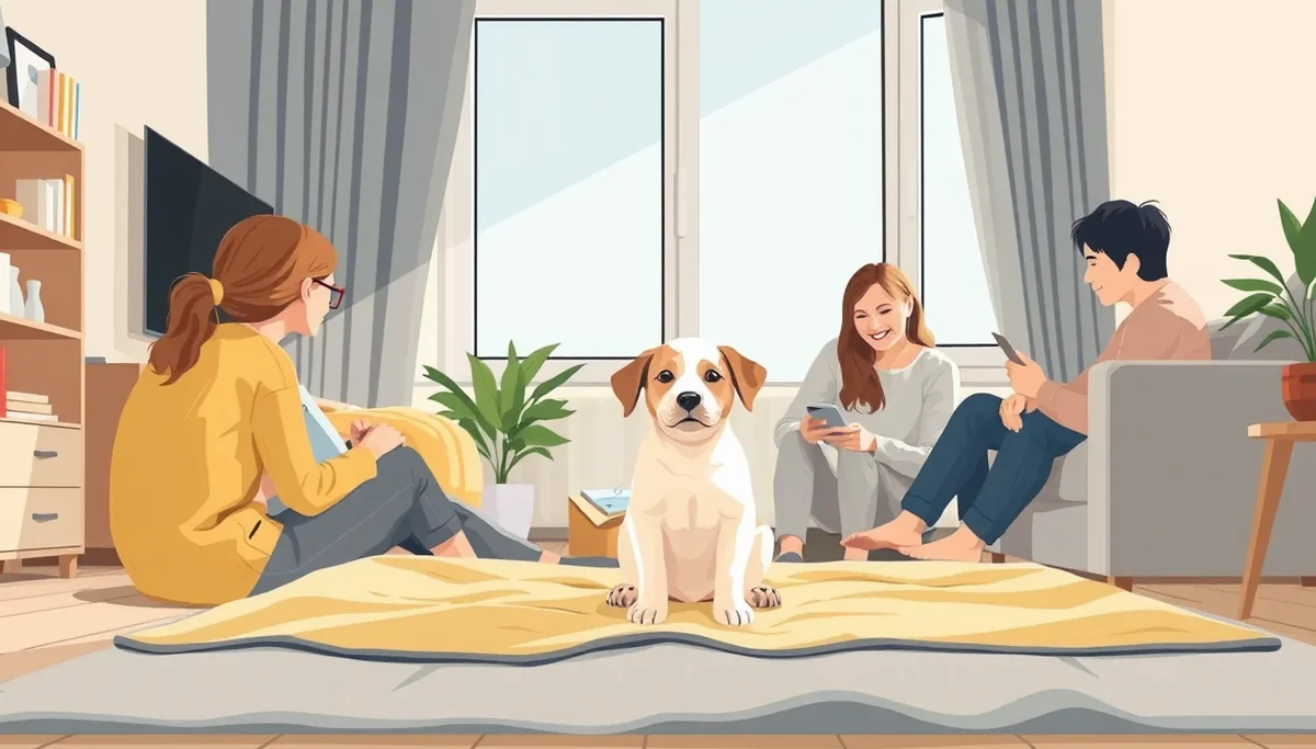 Veterinárny lekár kontrolujúci identifikačný čip na krku stredne veľkého psa